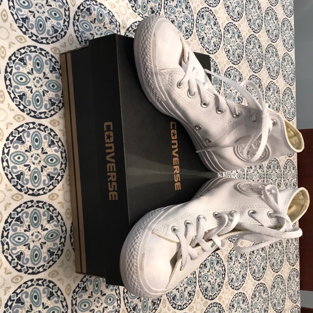 Converse high top - white leather